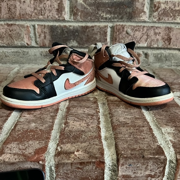 Kids toddler Jordan 1 mid light madder root size 10c - Picture 10 of 14